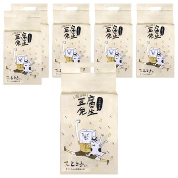 豆腐先生 1.5mm超細活性碳豆腐砂  7L  2.8kg  6包