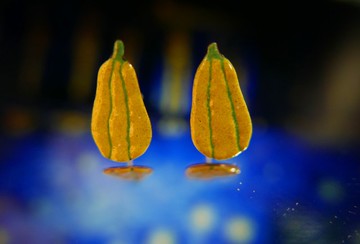 奶油南瓜純銀耳針