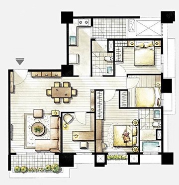 東森壯壯。三房價買4房。4房大平車。｜台中市北屯區樹孝路