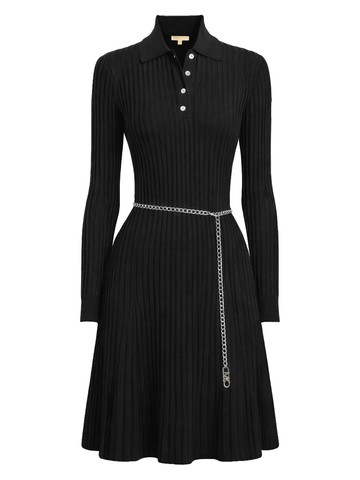 michael by michael kors polo shirt dress with belt