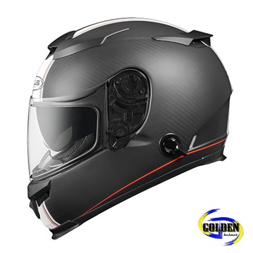 ZEUS 1200H 碳纖原色白 全罩安全帽 碳纖維 (內藏墨鏡)