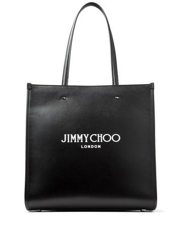 Jimmy Choo - medium N/S leather tote bag - women - Calf Leather/Brass - One Size - Black