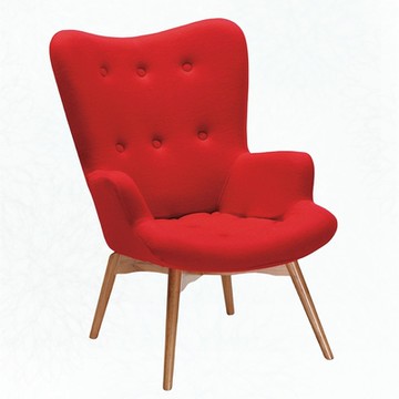 文創集 泰瑪北歐風棉麻布沙發椅/休閒椅(二色可選)-67x44x96cm免組