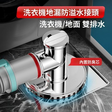 出清下殺 免運🔥洗衣機地漏蓋 洗衣機排水孔蓋 洗衣機下水管地漏 二合一下水 地漏 排水孔 排水孔蓋 排水轉接頭 洗衣機