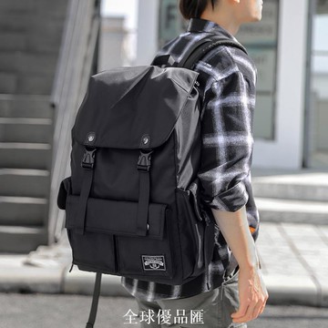 【全球優品匯】雙肩包男士休閑韓版高中大學生大容量旅行包多功能電腦背包定