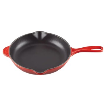 LE CREUSET 電磁爐適用 單柄圓鐵煎盤 櫻桃紅 16cm  1個