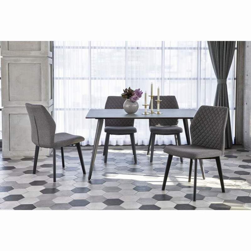 ニュートン セラミックダイニングテーブル135SRT GY ニュートン