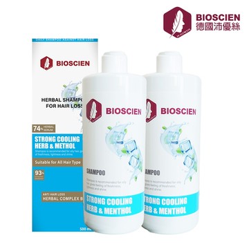 【德國沛優絲】買二送二 酷激涼控油豐潤健髮洗髮精(500ml)x2入+2入 | 控油、健髮、蓬鬆