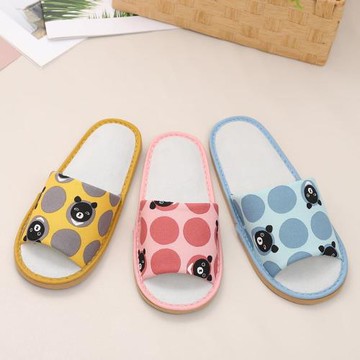 【333家居鞋館】馬卡龍可愛室內布拖鞋-豆粉/水藍/桔黃