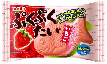Meito Puku Puku Tai - Strawberry Flavor (10 Count)