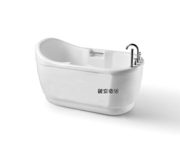 【麗室衛浴】BATHTUB WORLD 潔白造形獨立缸 QQ802 140*75*80mm