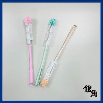 杯刷 長柄杯刷 刷子 顏色隨機 清潔刷 加長刷柄 鬃毛洗杯刷 雙色洗杯刷 水壺杯刷 清潔刷 奶瓶刷