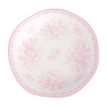 【Luzerne】陸升瓷器 Lancaster 20.5cm 圓形取盤-粉 /LC1401020