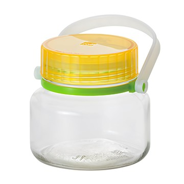 ADERIA 醃漬玻璃罐 黃  1L  1個