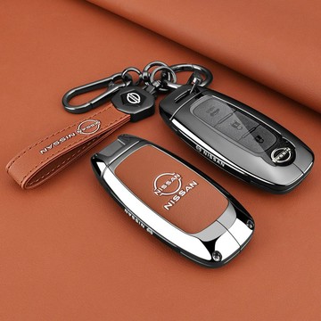 適用Nissan日產鑰匙套 nissan 鑰匙套kicks sentra X-trail tiida鋅合金汽車鑰匙殼
