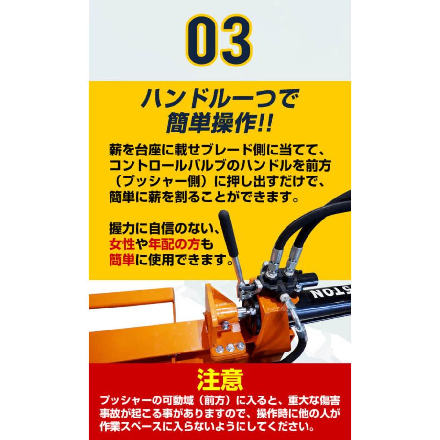 薪割り機 エンジン式 15トン 強力ロビンエンジン 四分割カッター付き 油圧 送料無料 7馬力 薪割機 まき割り機 薪ストーブ 暖炉 ヒノキ・杉 保証付き