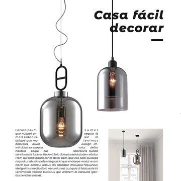 現代風金屬電鍍煙灰玻璃/雙層電鍍煙灰玻璃吊燈18-62391、62392