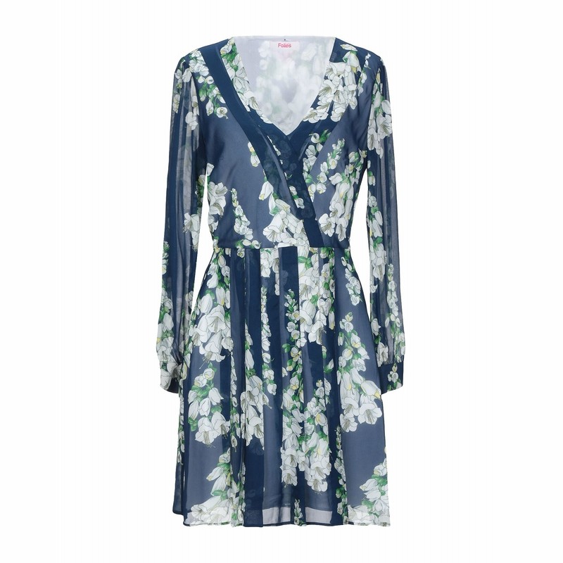 ブルーガール ブルマリン Blugirl Blumarine ミニワンピース ドレス ダークブルー 44 レーヨン 100 ミニワンピース ドレス 通販 Lineポイント最大1 0 Get Lineショッピング