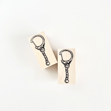 鑰匙圈橡皮印章 吊飾 鑰匙環 古董 時尚復古