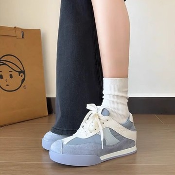 🔥台灣出貨🔥小衆內增高德訓鞋厚底鞋子女爆款休閒運動阿甘小白鞋