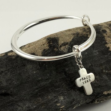 客製化禮物 彌月禮物 純銀 兒童 十字架手環