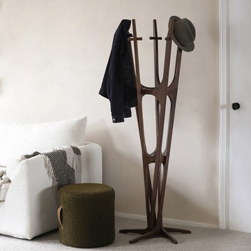 【D3原木家居】Aeris 北美胡桃木衣帽架