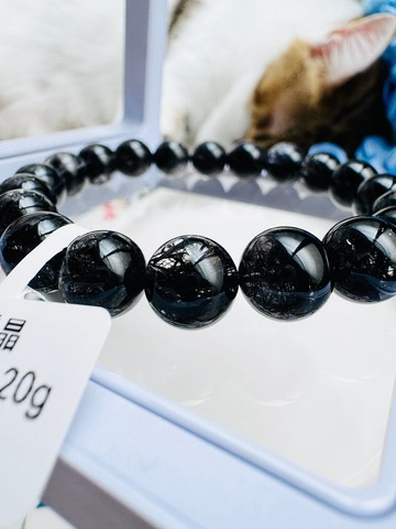 精品煙花彩虹粗蕾絲黑髮晶9.5mm26.20g避邪防小人招正財排除負能