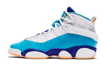 GS AIR JORDAN 6 RINGS WHITE BLUE ORANGE