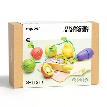 mideer - mideer 木質切菜、串菜蔬果遊戲套組 MD-1243