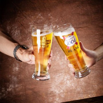1664專用精釀啤酒杯商用朝日啤酒杯子麒麟酒杯青島啤酒杯子德啤杯
