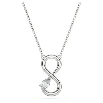 Eternity 鏈墜, 總重 0.2 克拉培育鑽石, 梨形, Infinity, 18K 金（白色)