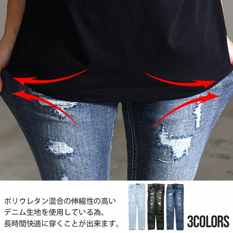 DENIM WORKS］スリムストレート・セルヴィッチデニム - ベティス