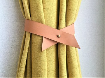 皮革窗簾綁帶//簡約主義//家居裝飾//窗簾//窗簾綁帶