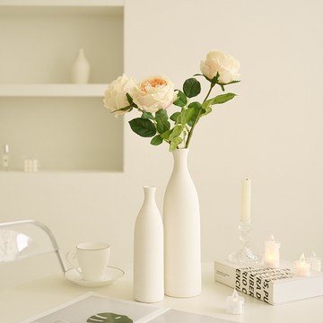 Flouse302 柔軟觸感人造玫瑰花  1個  嬰兒黃