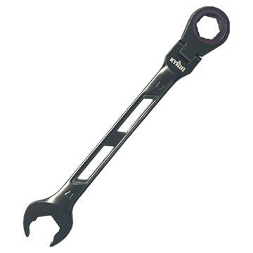 麒麟工具KYRIN 120齒快速搖頭棘輪梅開板手-17mm  1個