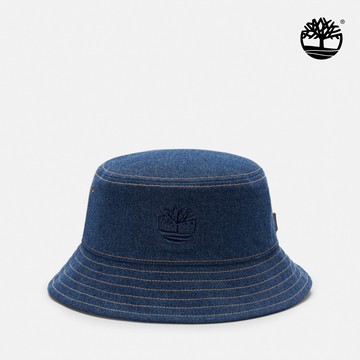 Timberland 中性藍色LOGO漁夫帽|A6232L78