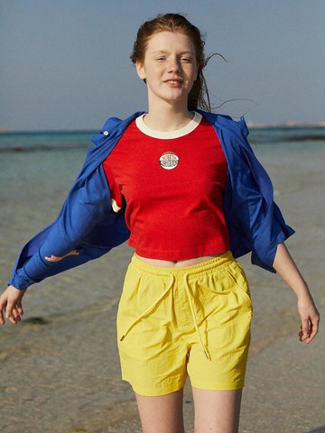 Lappa Cropped T-shirt - Red
