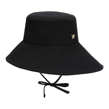 White Sands Aras亞麻混紡軟邊帽  黑色  FREE (內部周長 55~60cm x 高度 8.5cm x 前帽簷長度 9.5cm x 後帽簷長度 17cm)