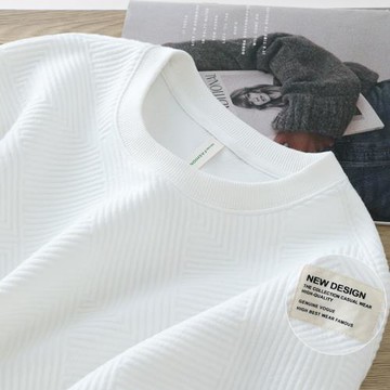 剛需 百看不厭 ！衛衣男款美式復古字母貼布秋季裝男士圓領寬松