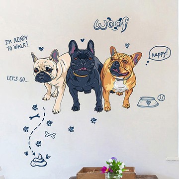 JB Design - 時尚壁貼-可愛法鬥 (60cm*90cm)