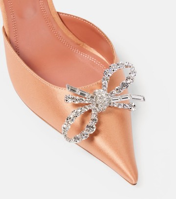 Amina Muaddi Rosie 60 satin slingback pumps