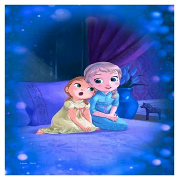 Tenyo 冰雪奇緣拼圖 D-108-058 25.7 x 18.2cm  1套  108片  幼年的艾莎與安娜