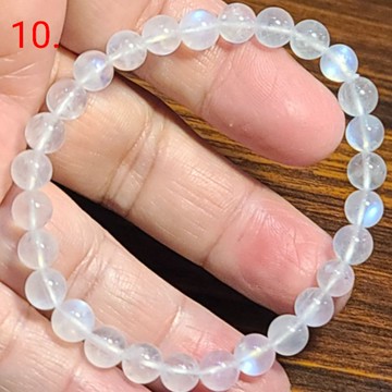 藍月光石 月光石 手鍊 手環 手珠 透體 6mm 天然 ❤水晶玉石特賣#R067-4