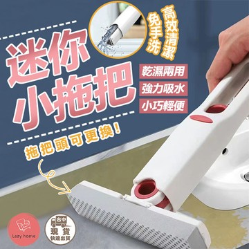 小拖把 迷你拖把 迷你小拖把 小拖把 拖把 免手洗拖把 擦玻璃神器 桌面清潔拖把 車用小拖把 迷你海綿拖 拖把 桌面清潔