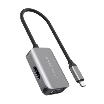 【HyperDrive】2-in-1 USB-C Hub 多功能集線器-太空灰