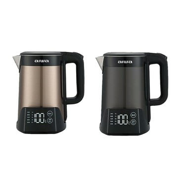 AIWA 愛華 1.5L 三層防燙５段式控溫電茶壼(香檳金/爵士黑) / 台 DKS1315【APP滿額下單10%點數(單一帳號最高5000點)】1/31止