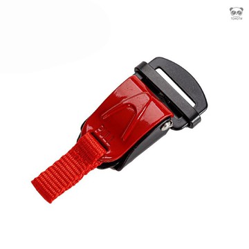 專業金屬六節插扣 機車頭盔插 快速釋放頭盔扣更換套件 紅色 專業金屬六節插扣