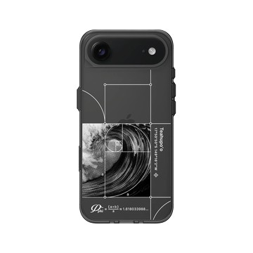 iPhone Air Clear (相機按鈕) 酷墨灰 - Ocean Collection: Let's Sea 海洋系列：一路向海 - 衝一道黃金比例之浪（大溪地）