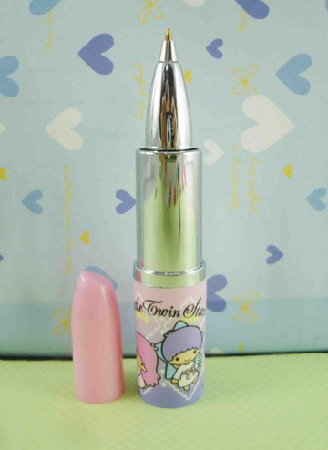【震撼精品百貨】Little Twin Stars KiKi&LaLa 雙子星小天使 口紅原子筆-粉色 震撼日式精品百貨