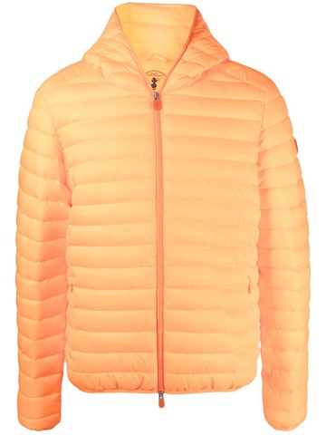 Save The Duck - padded hooded jacket - men - Polyester/Polyester - M - Orange
